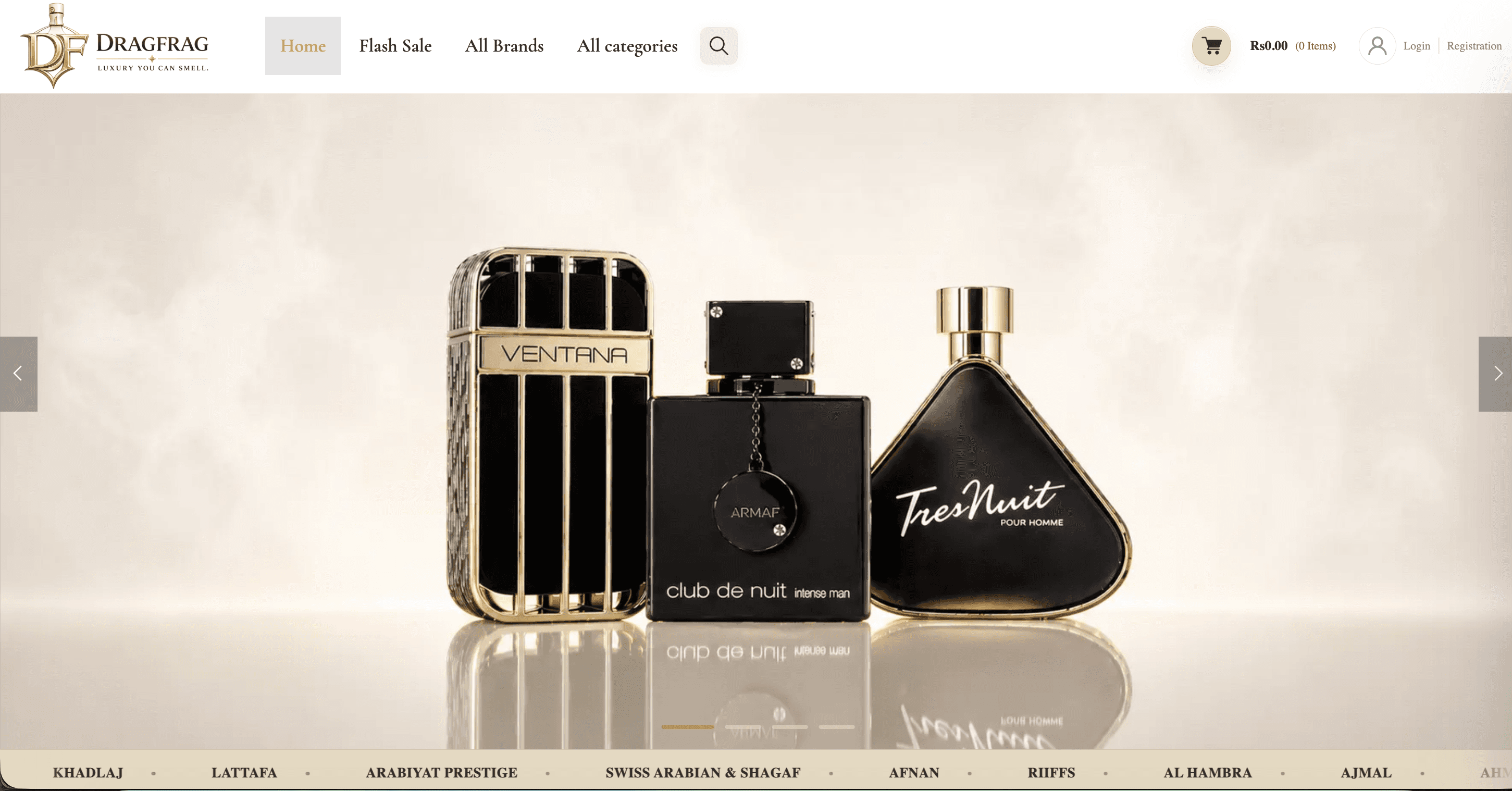 DragFrag Luxury Perfume Ecommerce